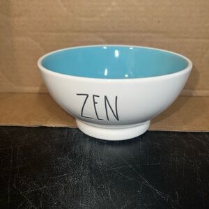 Rae Dunn White and Blue 'Zen' Bowl